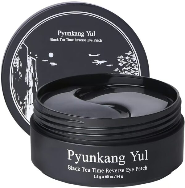 Pyunkang yul Black Tea Time Reverse Eye Patch - paakių pagalvėlės su fermentuota juodąja arbata